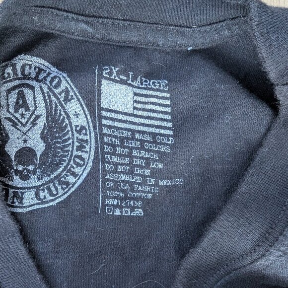 Affliction American Customs "Live Fast" Motorcycle T-Shirt - 2XL - Picture 7 of 7